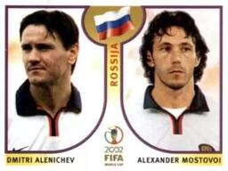 2002 Panini World Cup Stickers #527 Dmitri Alenichev / Alexander Mostovoi Front