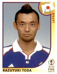 2002 Panini World Cup Stickers #539 Kazuyuki Toda Front