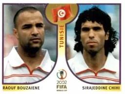 2002 Panini World Cup Stickers #572 Raouf Bouzaiene / Sirajeddine Chihi Front