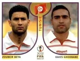 2002 Panini World Cup Stickers #574 Zoubeir Beya / Kries Ghodbane Front