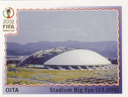 2002 Panini World Cup Stickers #20 Oita Stadium Front