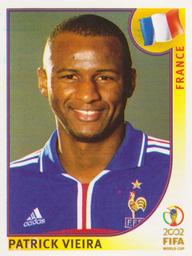 2002 Panini World Cup Stickers #35 Patrick Vieira Front