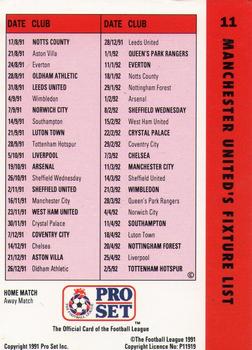 1991-92 Pro Set Fixtures #11 Paul Parker Back