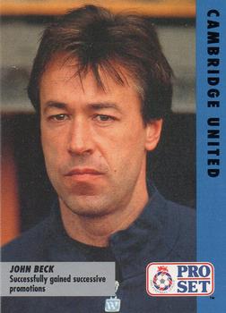 1991-92 Pro Set Fixtures #28 John Beck Front