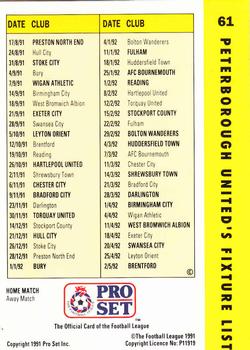1991-92 Pro Set Fixtures #61 Worrell Sterling  Back