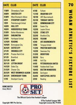 1991-92 Pro Set Fixtures #70 Don Page Back