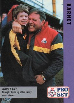 1991-92 Pro Set Fixtures #72 Barry Fry Front