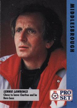 1991-92 Pro Set Fixtures #34 Lennie Lawrence  Front