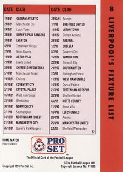 1991-92 Pro Set Fixtures #8 Mark Wright Back