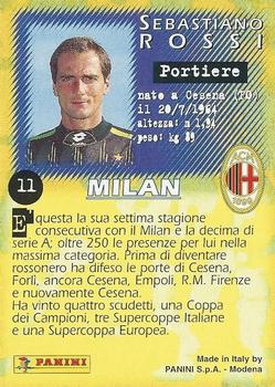1997 Panini Calcio Serie A #11 Sebastiano Rossi Back