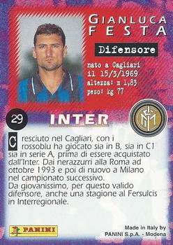 1997 Panini Calcio Serie A #29 Gianluca Festa Back