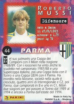 1997 Panini Calcio Serie A #44 Roberto Mussi Back