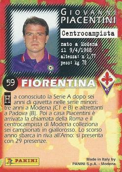 1997 Panini Calcio Serie A #59 Giovanni Piacentini Back