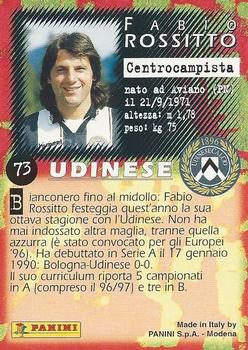 1997 Panini Calcio Serie A #73 Fabio Rossitto Back