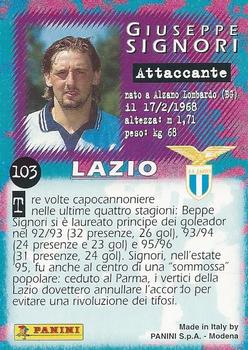 1997 Panini Calcio Serie A #103 Giuseppe Signori Back