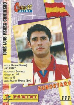 1997 Panini Calcio Serie A #111 Jose Luis Caminero Back
