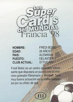 1998 Los Super Cards Del Mundial Francia #111 Fredi Bobic Back