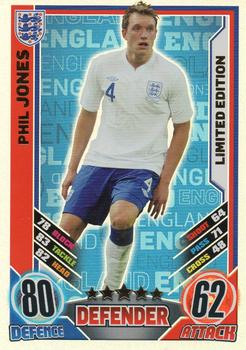 2012 Topps Match Attax Eurostars - Limited Edition #NNO Phil Jones Front