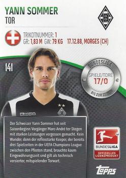 2014-15 Topps Chrome Bundesliga #141 Yann Sommer Back