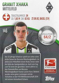 2014-15 Topps Chrome Bundesliga #146 Granit Xhaka Back