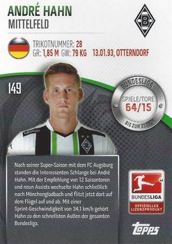 2014-15 Topps Chrome Bundesliga #149 André Hahn Back