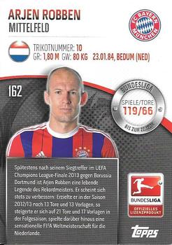 2014-15 Topps Chrome Bundesliga #162 Arjen Robben Back