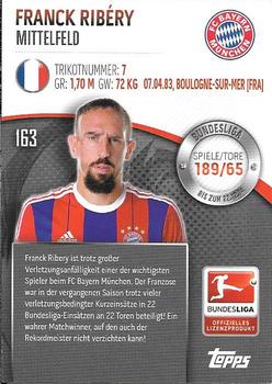 2014-15 Topps Chrome Bundesliga #163 Franck Ribéry Back