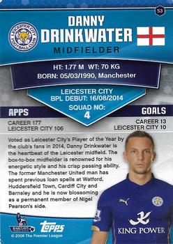 2015 Topps Premier Club #53 Danny Drinkwater Back