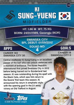2015 Topps Premier Club #116 Ki Sung-Yueng Back