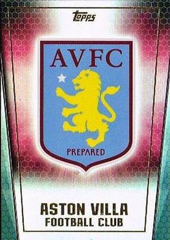 2015 Topps Premier Club #182 Aston Villa Club Badge Front
