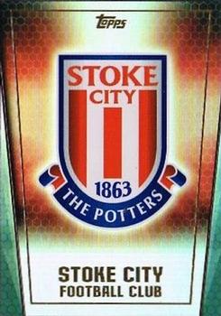 2015 Topps Premier Club #195 Stoke Club Badge Front