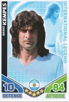 2010 Topps Match Attax England 2010 - International Legend #NNO Mario Kempes Front