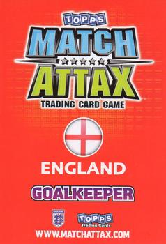 2010 Topps Match Attax England 2010 - International Legend #NNO Gordon Banks Back