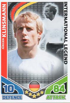 2010 Topps Match Attax England 2010 - International Legend #NNO Jurgen Klinsmann Front