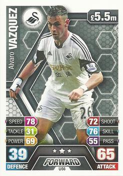 2013-14 Topps Match Attax Premier League Extra #U56 Alvaro Vazquez Front