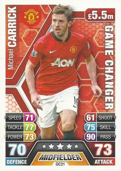 2013-14 Topps Match Attax Premier League Extra - Game Changer #GC21 Michael Carrick Front