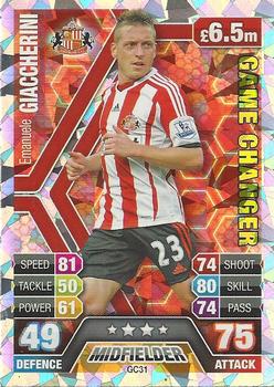 2013-14 Topps Match Attax Premier League Extra - Game Changer #GC31 Emanuele Giaccherini Front