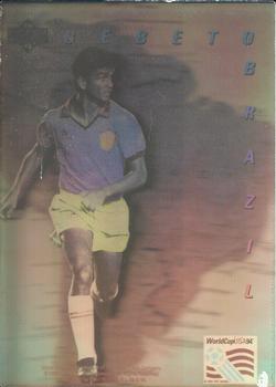 1993 Upper Deck World Cup Preview (Spanish/Italian) - World Star Holograms #NNO Bebeto Front