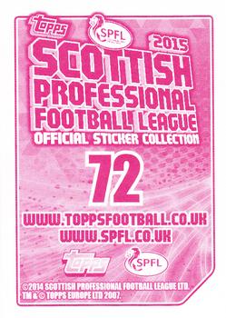 2014-15 Topps SPFL Stickers #72 Mickael Antoine-Curier Back