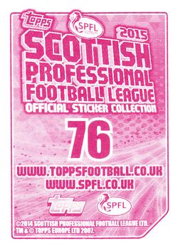 2014-15 Topps SPFL Stickers #76 Martin Canning Back