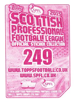 2014-15 Topps SPFL Stickers #249 Alan Maybury Back