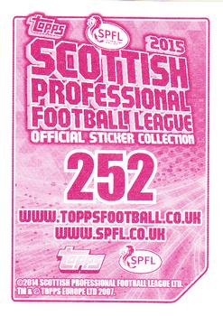 2014-15 Topps SPFL Stickers #252 Tom Taiwo Back