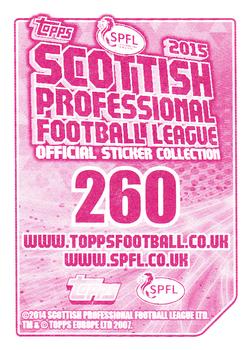 2014-15 Topps SPFL Stickers #260 James Keatings Back