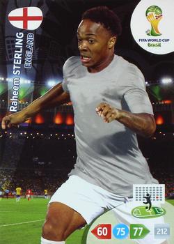2014 Panini Adrenalyn XL FIFA World Cup Brazil - Update Set 1 #NNO Raheem Sterling Front