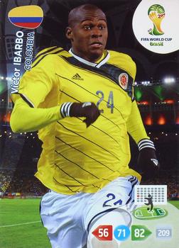 2014 Panini Adrenalyn XL FIFA World Cup Brazil - Update Set 2 #NNO Victor Ibarbo Front