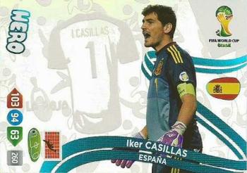 2014 Panini Adrenalyn XL FIFA World Cup Brazil - Update Set 2 #NNO Iker Casillas Front