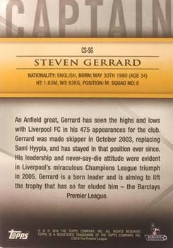 2014 Topps Premier Gold - Captains #CS-SG Steven Gerrard Back