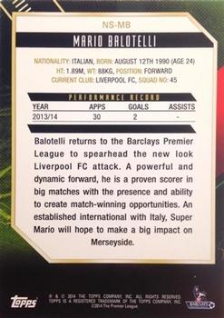 2014 Topps Premier Gold - New Signings #NS-MB Mario Balotelli Back
