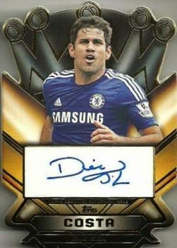 2014 Topps Premier Gold - Crowning Achievement Die Cut Autographs #CAA-DC Diego Costa Front