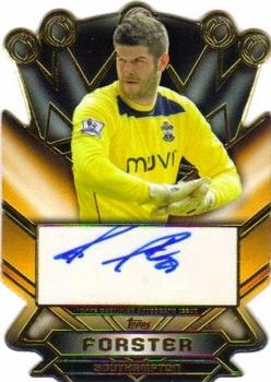 2014 Topps Premier Gold - Crowning Achievement Die Cut Autographs #CAA-FF Fraser Forster Front